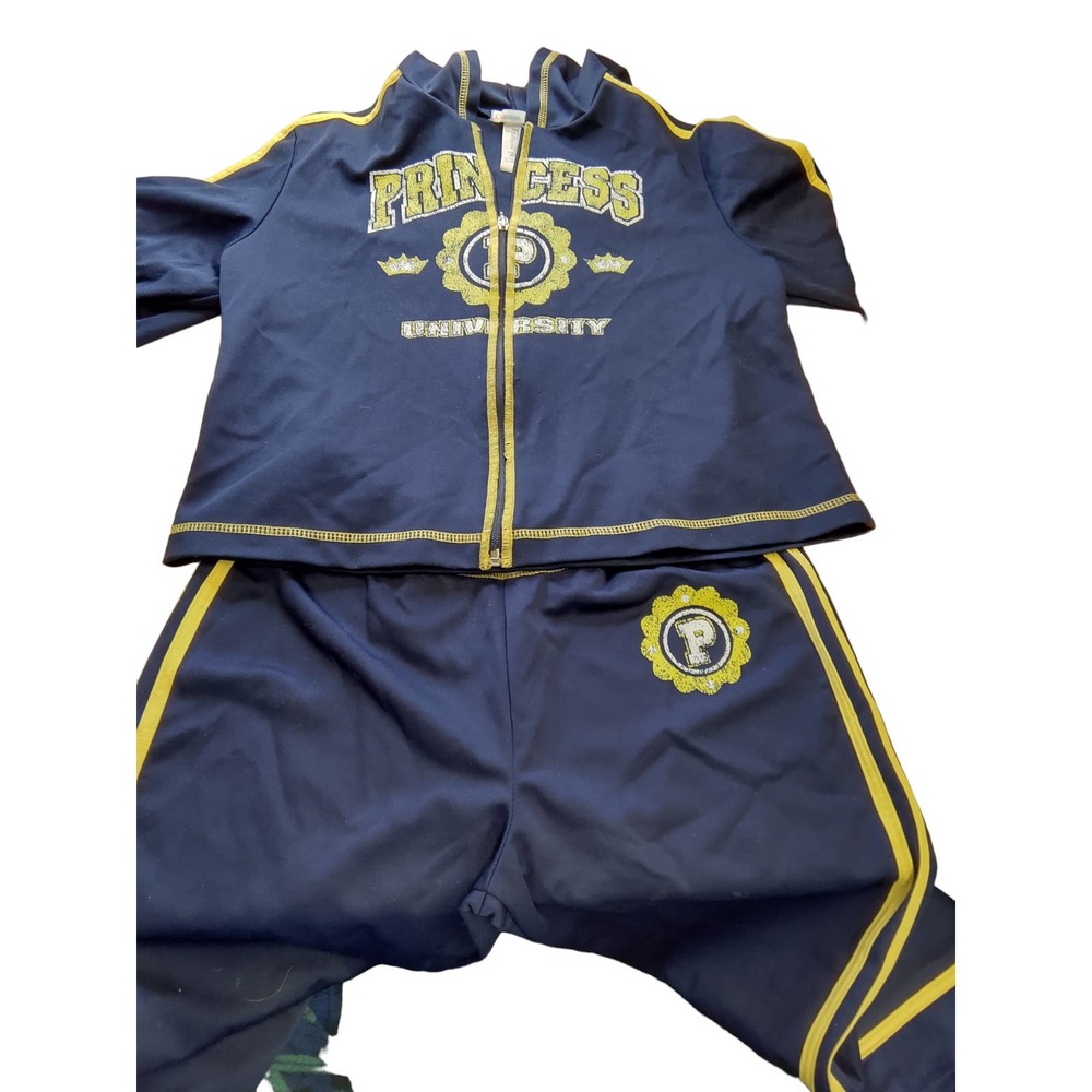 90s California Concepts Girls Princess University Track suit sz XL 16 1/2